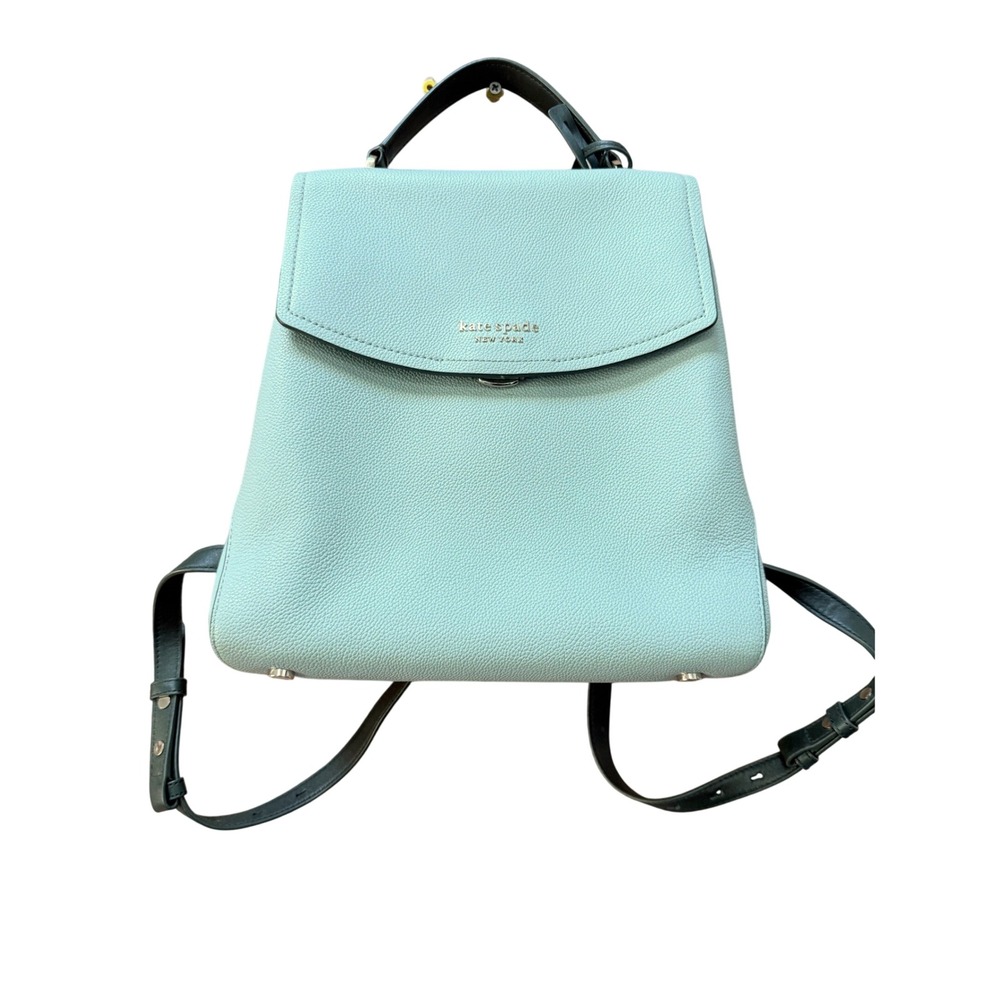Kate Spade Thompson Colorblock Pebbled Leather Backpack Aventurine Multi Pebbled